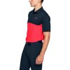 Pánske polo tričko 1355485 Performance SS20 - Under Armour S/M tmavě modrá s korálovou