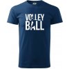Volleyball nápis - Klasické pánske tričko vyššej gramáže - 4XL ( Polnočná modrá )