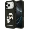 Puzdro Karl Lagerfeld 3D Rubber Karl and Choupette iPhone 17 Pro - čierne