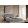 Posteľ TRIEST 180x200 svetlosivá s úložným priestorom