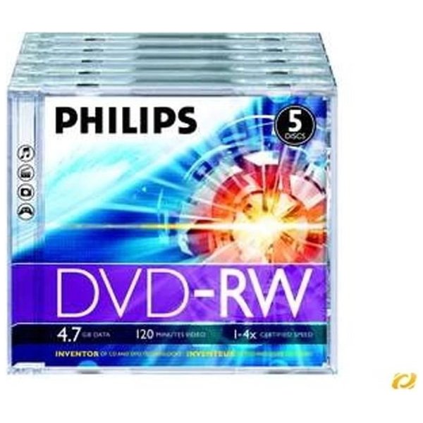 Philips DVD-RW 4,7GB 4x, 5ks od 6,96 € - Heureka.sk