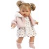 Llorens 38356 JOELLE - realistická bábika so zvukmi a mäkkým látkovým telom - 38 cm