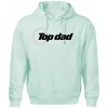 Top Dad - Oversized mikina pánska Moon - kratšia + širšia - S ( Frost )