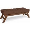 Marior HOME ALLEGRO Bench (lavice z buku) walnut (lněný olej) 140x50x43 cm brown