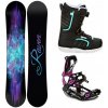 Raven Aura snowboard + Raven Fastec FT360 black/fuchsia viazanie + Raven Diva MOZ black/mint topánky - 145 cm + M (EU 39-42)