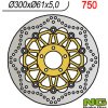 NG predný brzdový kotúč KAWASAKI ZX6R 95-02, Z750 04- (300x61x5)