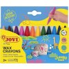 Jovi Jumbo Easy Grip Case Triangular Wax Crayons Voskovky Náhodná farba 12 ks