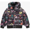 Boboli kvetovaná vetrovka / parka tmavomodrá