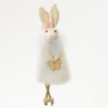 Zajačik závesný biely 15 cm