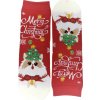 Vianočné bavlnené červené ponožky Merry-Corgi 35-41