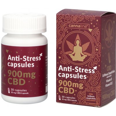 Cannaline CBD antistresové kapsuly 900 mg CBD, 30 x 30 mg