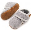En Fant DETSKÉ BAREFOOT VLNENÉ PAPUČKY ENFANT - GREY MELANGE Veľkosť: 23, Vnútorná dĺžka topánky v cm: 14.2, Vnútorná šírka topánky v cm: 6
