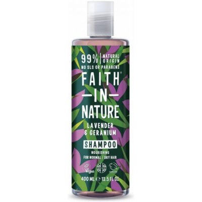 Faith in Nature prírodný šampón Levanduľa a Pelargonie 400 ml