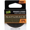 Návazcová šňůrka Fox EDGES™ Naturals Braided Leader 20m - 40 libier