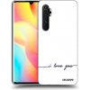 Picasee silikónový čierny obal pre Xiaomi Mi Note 10 Lite - Milujem ťa