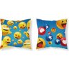 DETEXPOL Obliečka na vankúšik Smajlíci micro Polyester, 40/40 cm