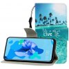 Peňaženkové kožené puzdro na Huawei P20 Lite (2019) - Coconut Tree