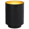 LUCIDE 45588/01/30 SUZY stolová lampa E14/40W okrúhla čierna/zlatá