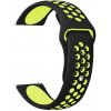 Tactical 195 Double Silikonový náramok 20mm Black/Yellow