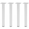 Walteco Nábytková noha guľatá, priemer 30mm, výška 300mm, biela Množstvo: 4 ks , 50283BP1