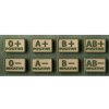 Helikon-Tex BLOOD PATCH set 2ks, označenie krvnej skupiny - KHAKI, 0/Rh-