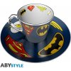 DC COMICS Mirror mug & plate set Logo 300 ml