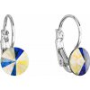 Náušnice bižutérie so Swarovski kryštálmi AB efekt okrúhle 51031.2