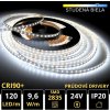 LEDprodukt PROFI LED pásik 120LED/m SMD2835 9,6W/m prúd. driver studená biela IP20 24V