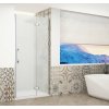 Gelco TRINITY CHROME sprchové dvere do niky 1100 mm, matné sklo, pravé GT1211MR-CH