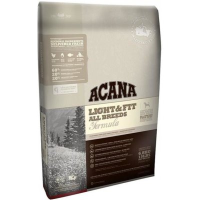 Kvalitné krmivo pre psy s obezitou alebo cukrovkou Acana Light & Fit Recipe Hmotnosť balenia: 2 kg