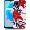 Picasee silikónový prehľadný obal pre Realme C11 (2021) - Red Lily