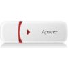 Apacer USB flash disk, USB 2.0, 64GB, AH333, biely, AP64GAH333W-1, USB A, s krytkou