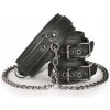 Leather Collar With Handcuffs