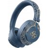 Slúchadlá na uši Guess Bluetooth ENC Metal 4G Logo modré