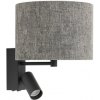 Nowodvorski 11677 Nástenné svietidlo LAGO A 230V, E27, GU10 R35, 10W,10W, IP20, šedá,šedá umbra