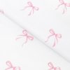 Goldea bavlnené plátno - ružové mašličky 160 cm