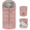 Petite & Mars Zimný set fusak Jibot 3v1 + rukavice na kočík Jasie Dusty Pink