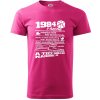 1984 v kocke - Klasické pánske tričko vyššej gramáže - M ( Purpurová )