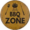 Ceduľa BBQ Zone 30x30 cm Plechová tabuľa