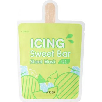 A'pieu Icing Sweet Bar Sheet Mask Melon Тextílna maska na tvár 21 g