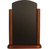 Stolný stojanček s tabuľkou 15x21 cm, stredný, lakovaný, Dark Brown