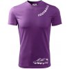 FOOTBALL nápis šikmo - Pánske tričko Fantasy športové - 3XL ( Fialová )