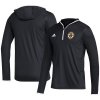 Pánska Mikina Boston Bruins adidas Long Sleeve Quarter-Zip Hoodie T-Shirt - Black Veľkosť: XL