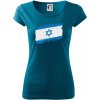 Izrael vlajka Pure dámske tričko Petrolejová