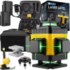 Laserová vodováha 4D, 16 línií, 360° – krížový laser, rovinná, sada