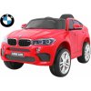Ramiz Elektrické autíčko BMW X6M EVA kolesá, vstup MP3,USB,SD,AUX, DO 2.4 GHz Kožené sedadlo Originál licencia červená