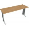 Hobis Pracovný stôl Flex, 160x75,5x60 cm, dub/kov