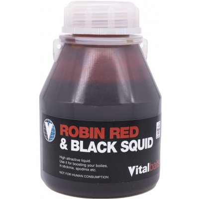 Vitalbaits Dip Robin Red & Black Squid 250ml (06-0017)