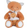 Plyšová líška s mláďatkom Fox Unicef Collection Doudou et Compagnie v darčekovom balení oranžová 25 cm od 0 mes