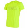 SENSOR COOLMAX FRESH PT GPS pánske tričko kr.rukáv žltá reflex Veľkosť: S